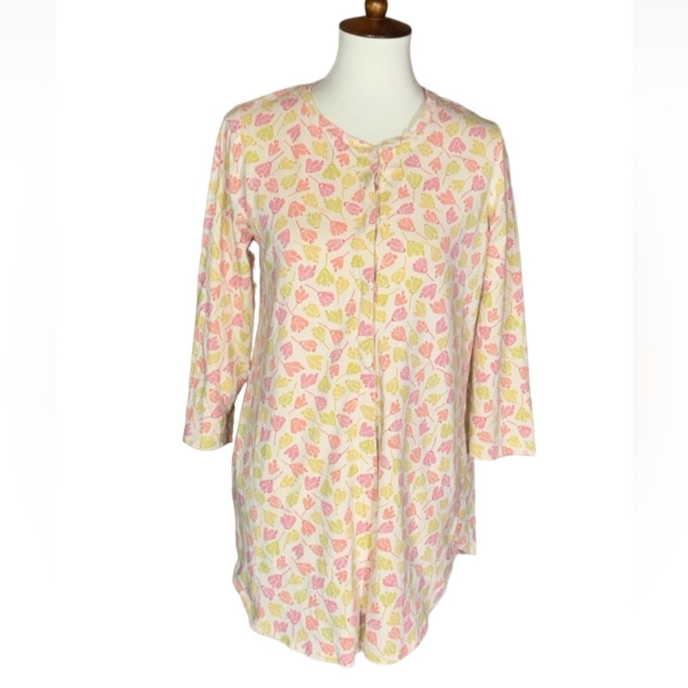 Gudrun Sjoden Tulipa Collection organic cotton tunic with floral print Medium